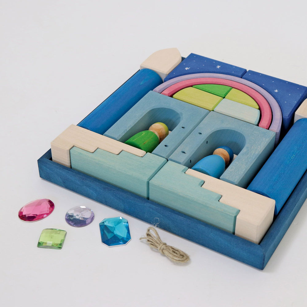 GRIMM'S Bauwelt Polarlicht mit Spielseide Grimms