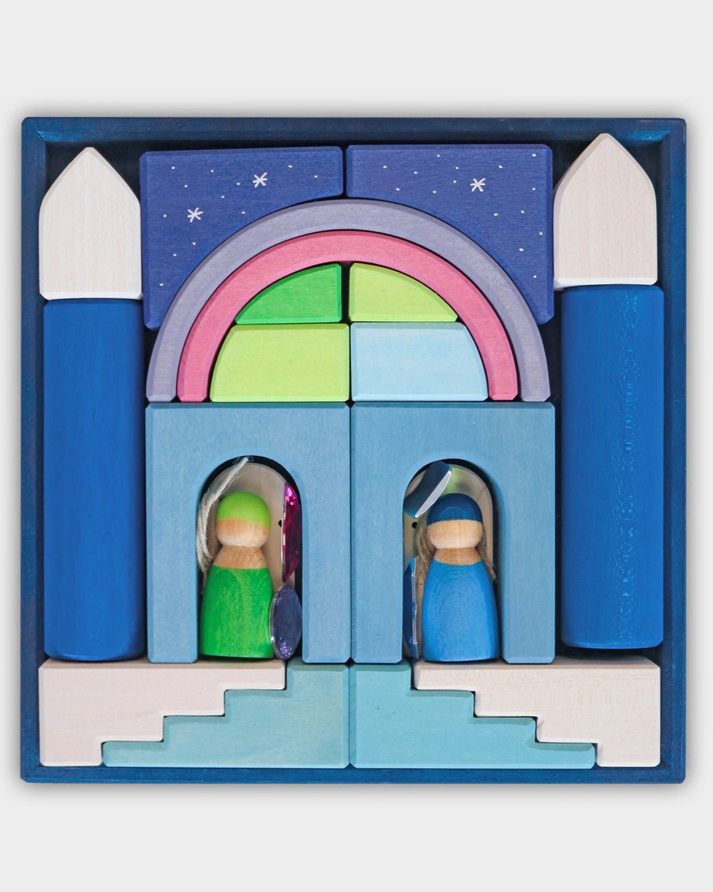 GRIMM'S Bauwelt Polarlicht mit Spielseide Grimms