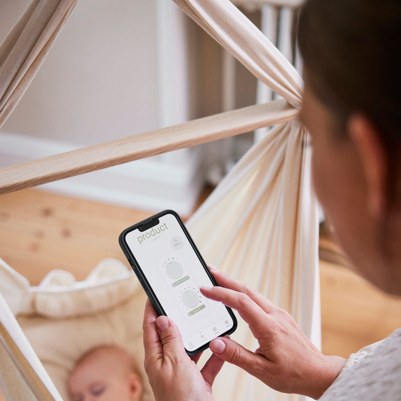 MEMBANTU Federwiegenmotor LeeLo mit Timer & App-Fernsteuerung MEMBANTU