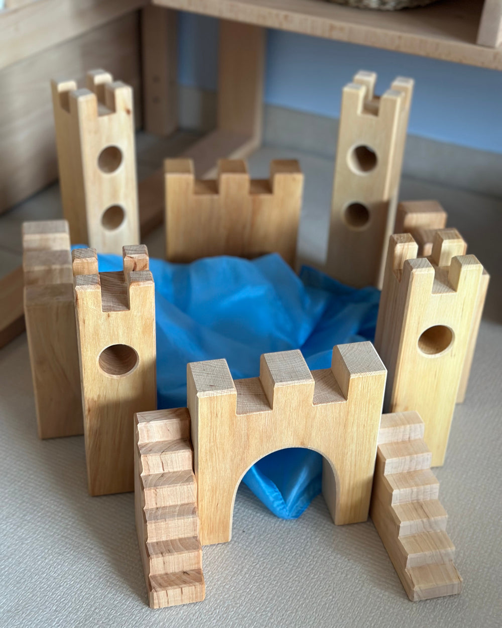 BAUSPIEL Kleine Ritterburg 10 Teile