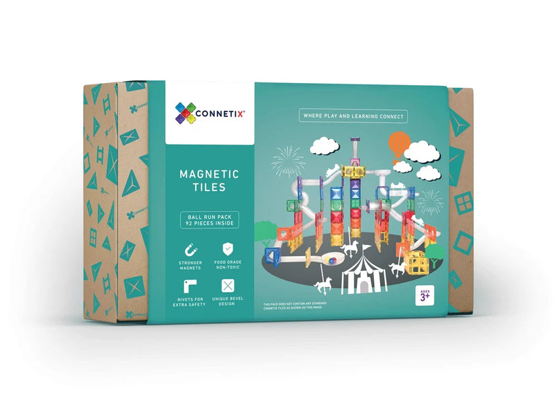 CONNETIX Magnetbausteine Rainbow Kugelbahn - 92 Teile