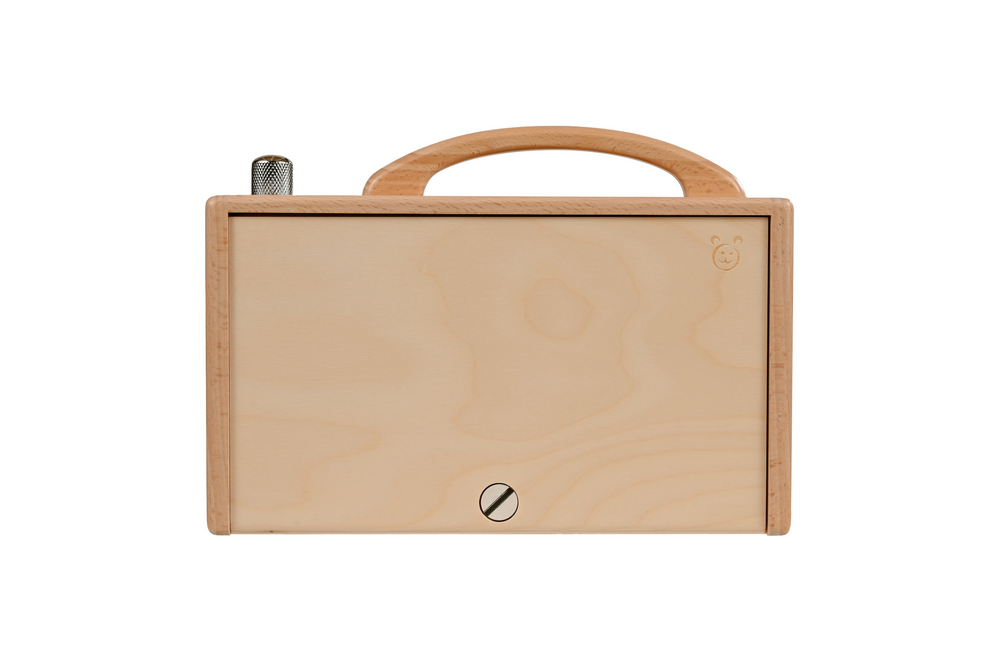 HÖRBERT Musikbox aus Holz mit Mikrofon hörbert