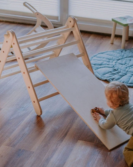 KLETTERLING Kleines Zickenling Set aus Kletterdreieck und Rutsche Kletterling