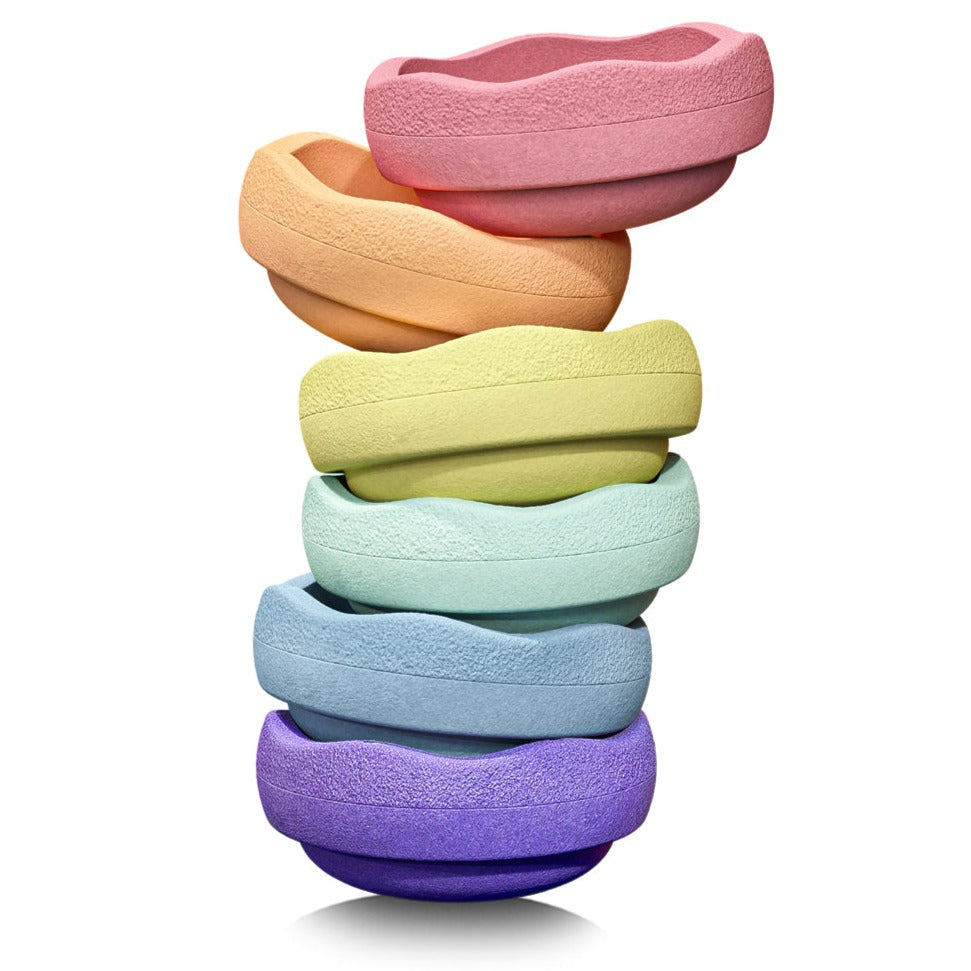 STAPELSTEIN Original Rainbow Pastel Stapelstein